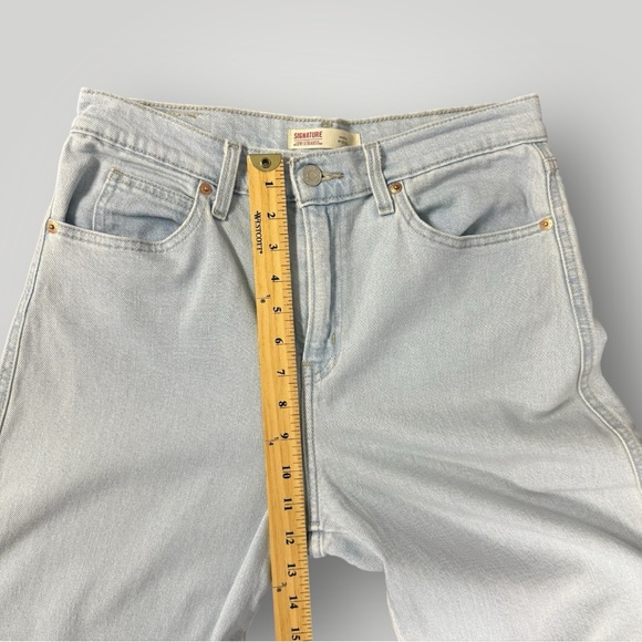 LEVI’S Signature Women's Heritage High-Rise Wide Leg Jeans Sz 28 - Picture 11 of 14